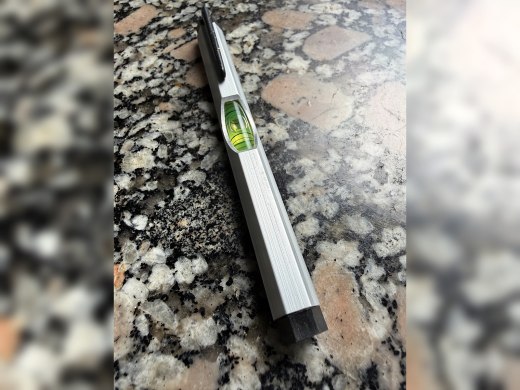 Nivel de burbuja de bolsillo de aluminio con clip, nuevo