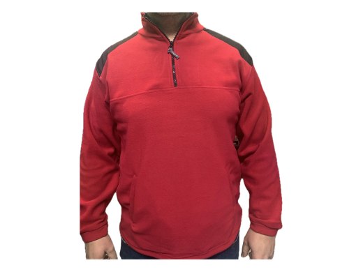 Forro polar rojo de media cremallera Makito, talla 2XL, nuevo