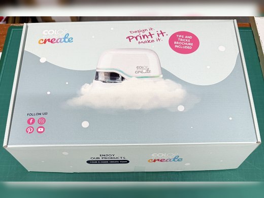 Impresora portátil Colop e-mark create con accesorios